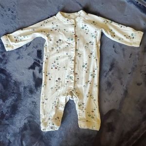 Hanna Andersson Long sleeve romper 3-6m